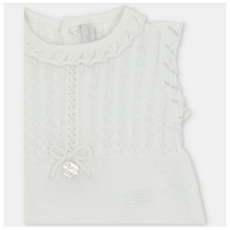 Martin Aranda Baby Girl Short Romper Knit Regina, Light Pink Image 3