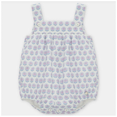 Martin Aranda - Baby Girl Short Romper Woven Fabric Fiesole, Lavanda Image 1