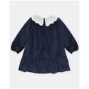 Martin Aranda - Baby Girl Velvet Holiday Dress Dark Blue Image 2