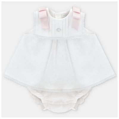 Martin Aranda Baby Grl Set Dress & Bloomer Montreal, Pink Mix Image 1