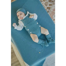 Martin Aranda - Baby Knit Blanket Petit Flowers, Green Image 2