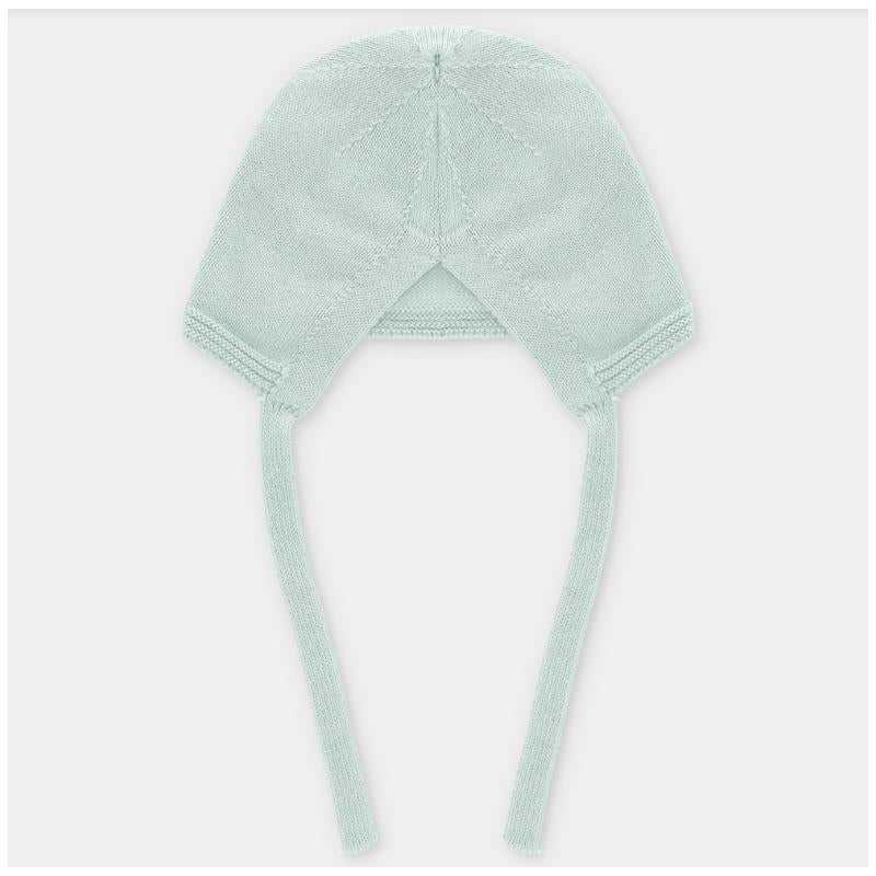Martin Aranda Baby Knit Bonnet Edmonton Pastel Blue Image 2