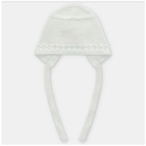 Martin Aranda Baby Knit Bonnet Quebec, Beige Image 1