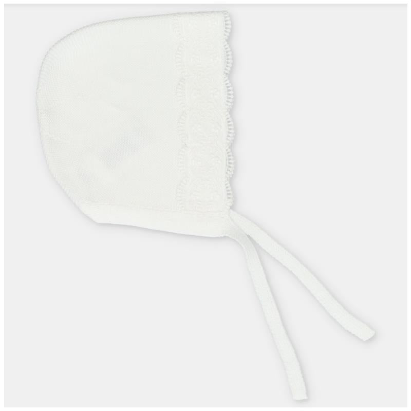 Martin Aranda Baby Knit Bonnet Victoria White Image 3
