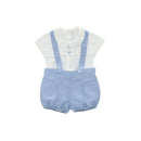 Martin Aranda - Baby Set Shirt & Bloomer Woven Boy Campanilla, Blue Image 1
