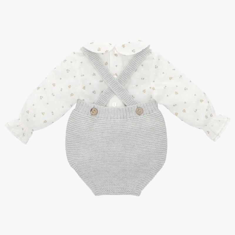 Martin Aranda - Baby Set Shirt & Overall Forest, Grey Image 2