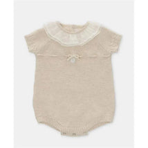 Martin Aranda - Baby Short Romper Knit Gold Light Beige Image 1