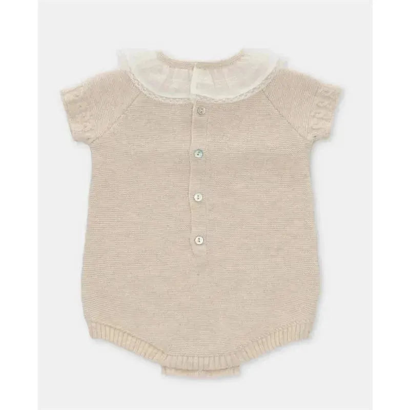 Martin Aranda - Baby Short Romper Knit Gold Light Beige Image 2