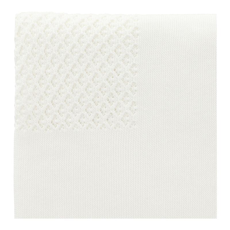 Martin Aranda - Baby Unisex Blanket Knit Piramide, White Image 1