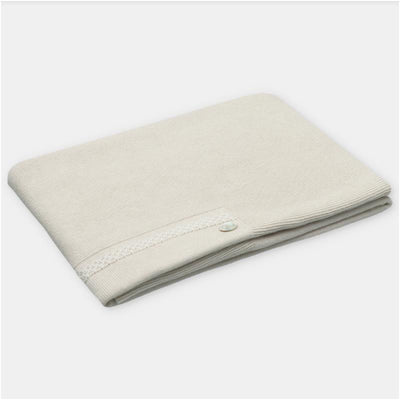 Martin Aranda Blanket In Sweater Knit Cotton Blend, Amieva Sage