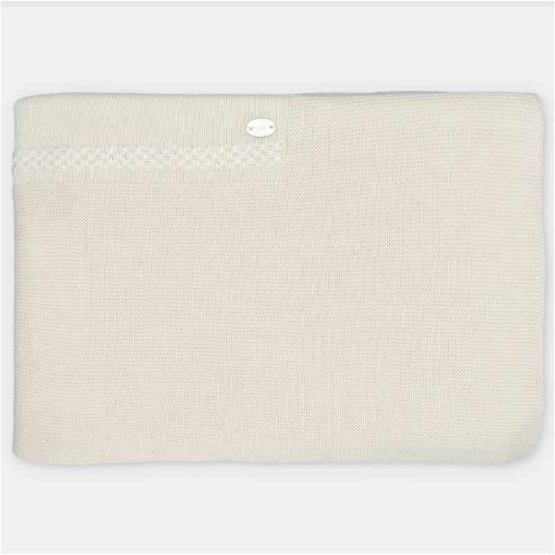 Martin Aranda Blanket In Sweater Knit Cotton Blend, Amieva Sage