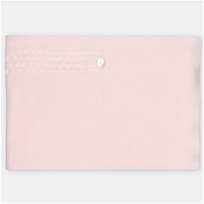 Martin Aranda Blanket In Sweater Knit Cotton Blend, Boal Pastel Blue
