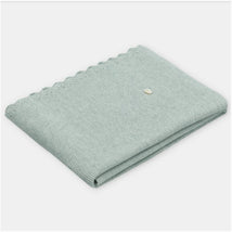 Martin Aranda Blanket In Sweater Knit Cotton Blend, Pravia Sage