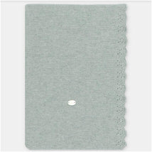 Martin Aranda Blanket In Sweater Knit Cotton Blend, Pravia Sage