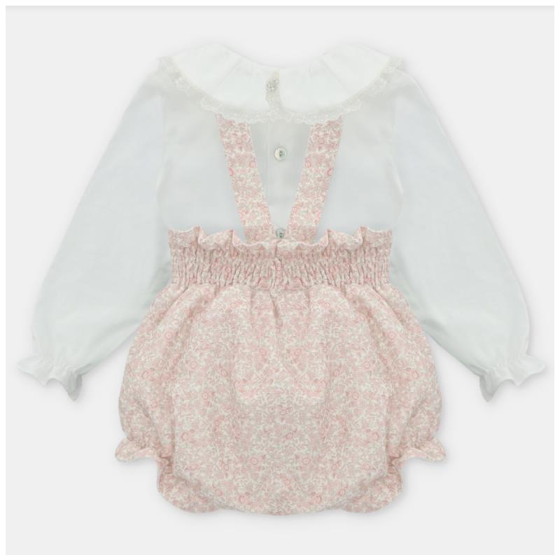 Martin Aranda - Blouse & Woven Short Overall Leeds, Rose & White Image 2