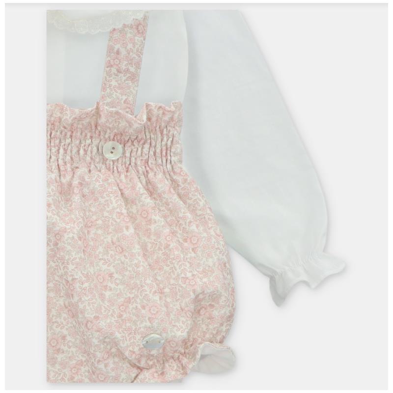 Martin Aranda - Blouse & Woven Short Overall Leeds, Rose & White Image 3