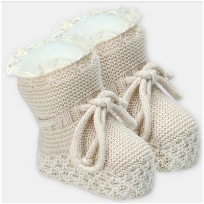 Martin Aranda Booties In Sweater Knit Cotton Blend
