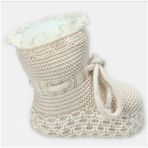 Martin Aranda Booties In Sweater Knit Cotton Blend