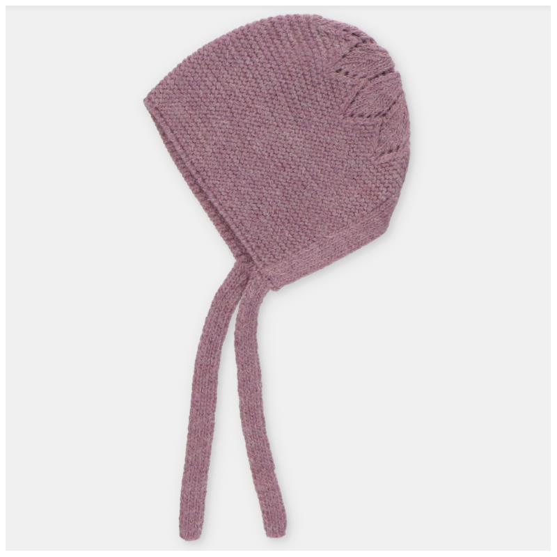 Martin Aranda - Draylon Knit Bonnet Costwold Baby Pink Image 2