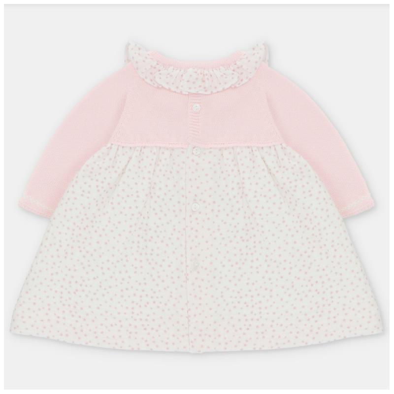 Martin Aranda - Draylon Knit Woven Mix Dress Preston, Baby Pink Image 2