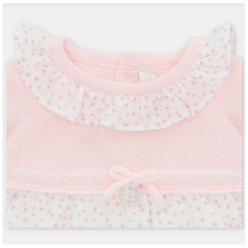 Martin Aranda - Draylon Knit Woven Mix Dress Preston, Baby Pink Image 3