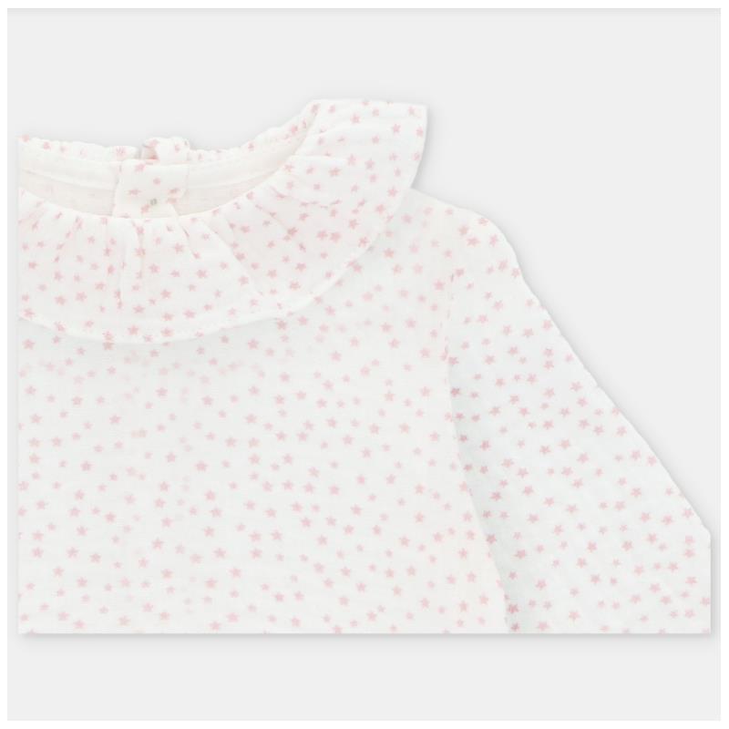 Martin Aranda - Draylon Knit & Woven Short Romper Preston, Light Pink & White Image 3