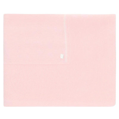 Baby pink Draylon sweaterknit blanket by Martin Aranda, one size, featuring a subtle texture and small logo detail.