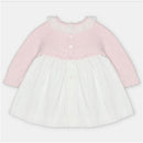 Martin Aranda Dress In Sweater Knit & Fabric Mix, Boal Light Pink