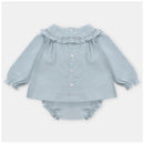 Martin Aranda - Dress & Matching Bloomer Sheffield, Blue Grey Image 2