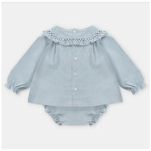 Martin Aranda - Dress & Matching Bloomer Sheffield, Blue Grey Image 2