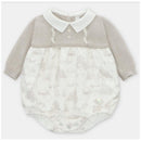 Martin Aranda - Knit & Woven Short Romper Newport, Stone Image 1