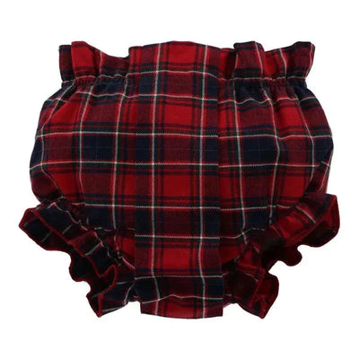 Martin Aranda - Nappy Cover Woven Girl Natale, Red/Black Image 1