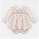 Martin Aranda - Printed Dress & Matching Bloomer Leeds White & Rose Image 1