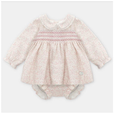 Martin Aranda - Printed Dress & Matching Bloomer Leeds White & Rose Image 1