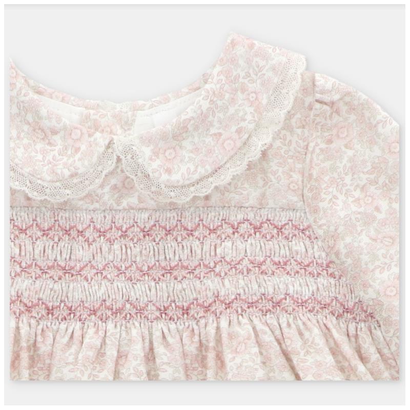 Martin Aranda - Printed Dress & Matching Bloomer Leeds White & Rose Image 3