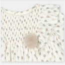 Martin Aranda Set Dress & Bloomer In Woven Fabric, Aller Beige