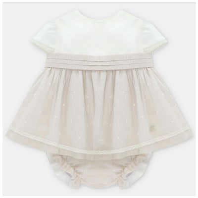 Martin Aranda Set Dress & Bloomer Linen Quebec, Beige Image 1