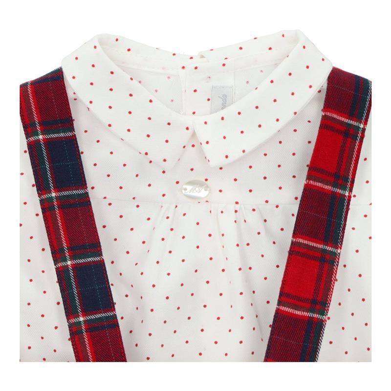 Martin Aranda - Set Shirt & Bloomer Woven Boy Natale, Red/White Image 3