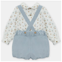 Martin Aranda - Set: Shirt & Coordinated Shorts With Straps Sheffield Blue Grey Image 2