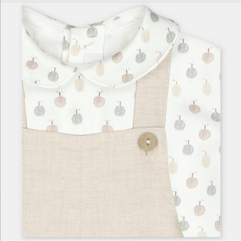 Martin Aranda Set Shirt & Overall In Woven Fabric, Aller Beige