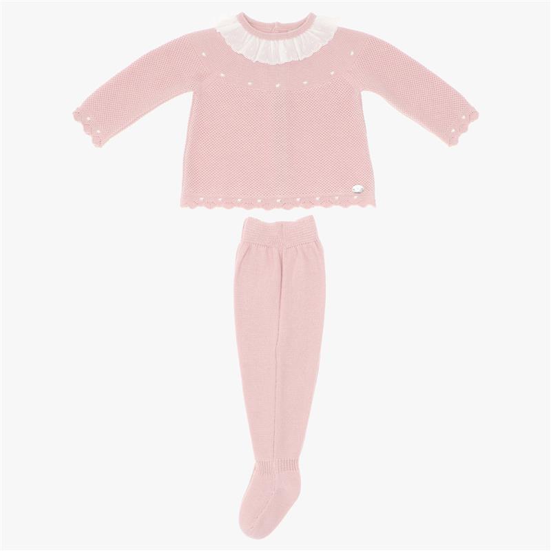 Martin Aranda - Take Me Home Knit Sweater & Leggings Set Flowerty, Light Pink Image 1