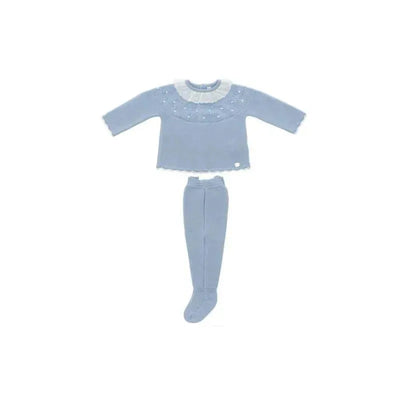 Martin Aranda - Take Me Home Set Jumper & Leggings Knit Square Garden, Blue Image 1