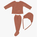 Martin Aranda - Take Me Home Set Potter Sweater, Leggins & Bonnet, Camel Image 1