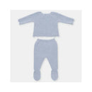 Martin Aranda - Take Me Home Set Sweater & Leggings Knit Nel Blu, White Image 2