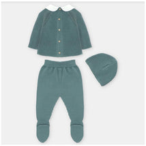 Martin Aranda - Take Me Home Set Sweater, Leggings & Pullon Hat Blue Grey Image 2