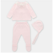 Martin Aranda - Take Me Home Sweater, Leggings & Bonnet Knit Preston Baby Pink Image 2