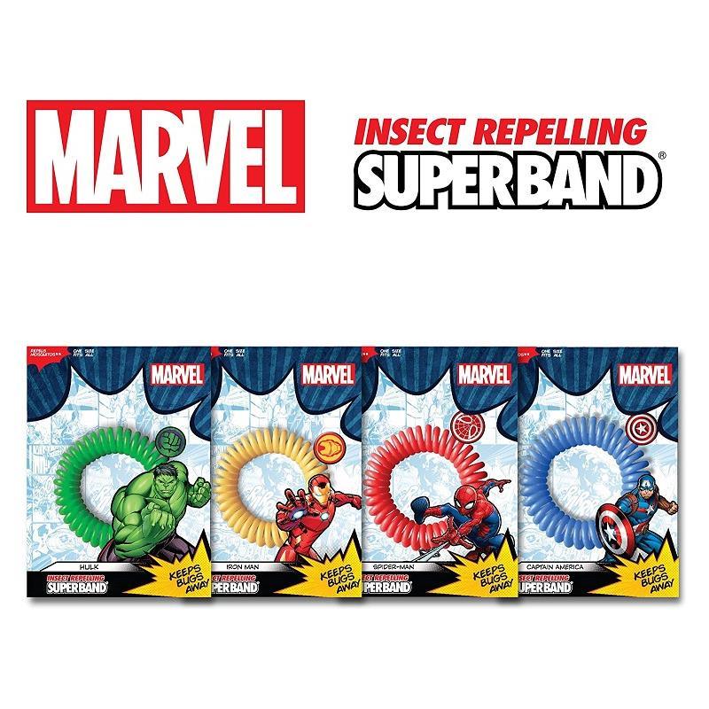 Marvel Superheroes Superband Insect Repelling Wristband(Asst) Image 1