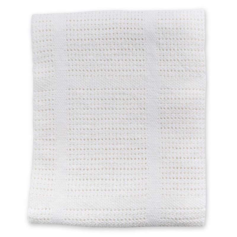 Mary Meyer Cellular Baby Blanket, White Image 2