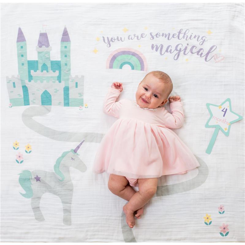 Mary Meyer - Lulujo Baby’s First Year Blanket & Cards Set, “Something Magical” Image 1
