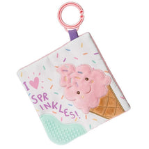 Mary Meyer - Sweet Soothie Crinkle Teether Toy with Baby Paper and Squeaker, Sprinkles Ice Cream Image 1